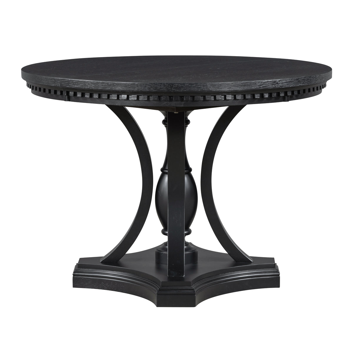 5-Piece Extendable Round Dining Table Set for 4 – 42"–58" Table with Upholstered Armchairs